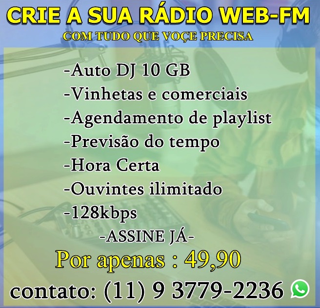 crie sua radio web na melhor plataforma do brasil